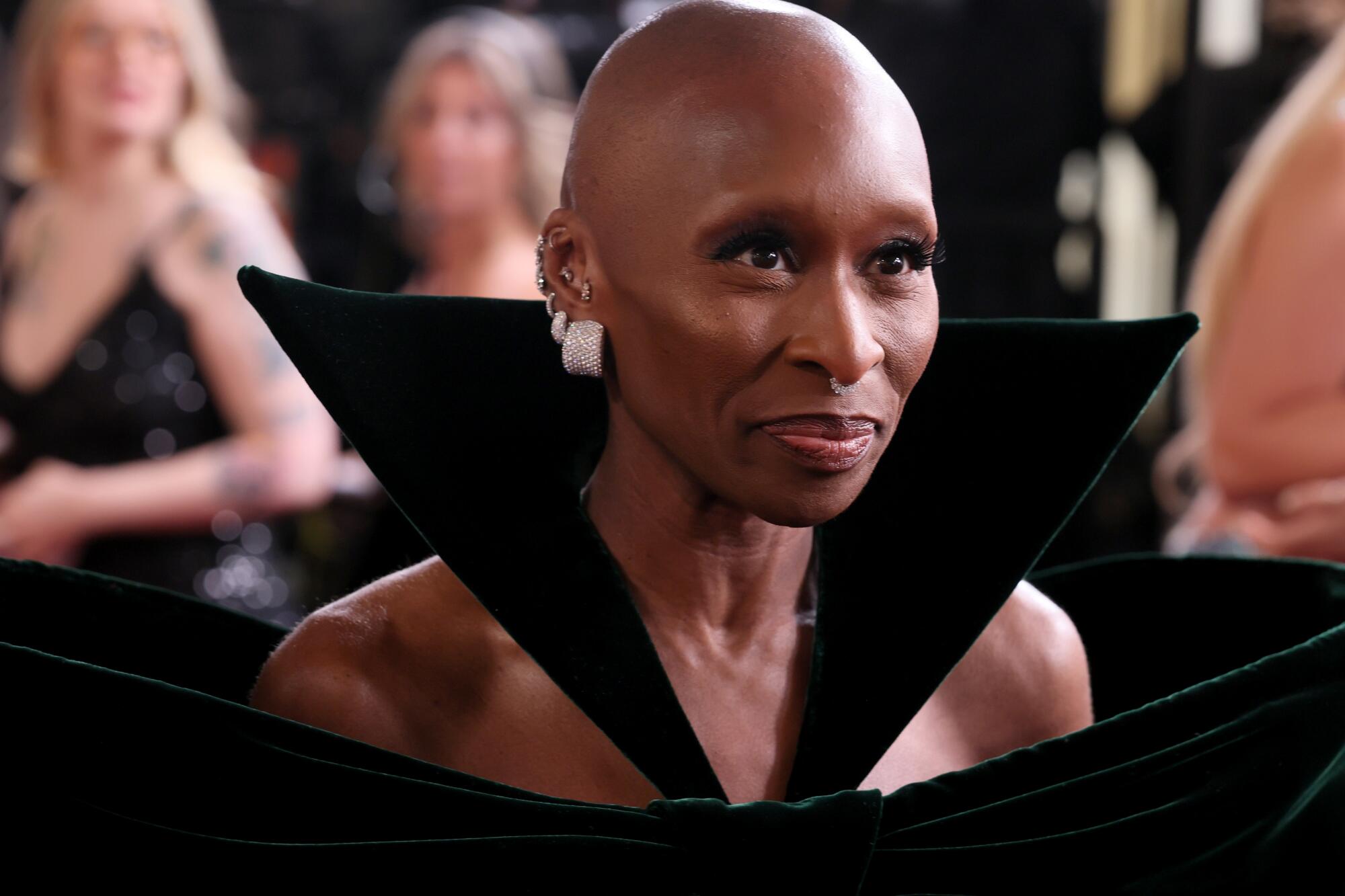 Cynthia Erivo on the Oscars red carpet.