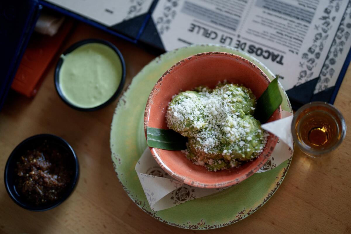 Guacamole at Lola's restaurant in Long Beach.