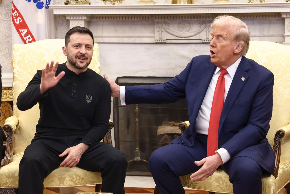 President Trump and President Zelenskyy meet in the Oval Office.