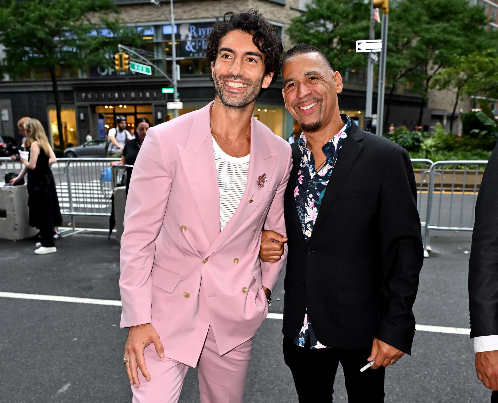 Baldoni with Wayfarer Studios CEO Jamey Heath at the New York premiere of "It Ends With Us" last year.