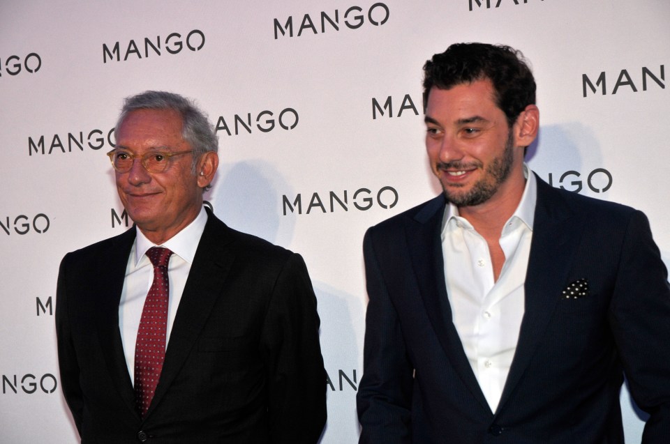 Isak Andic and Jonathan Andic, Mango President and Vice President, at a Mango event.