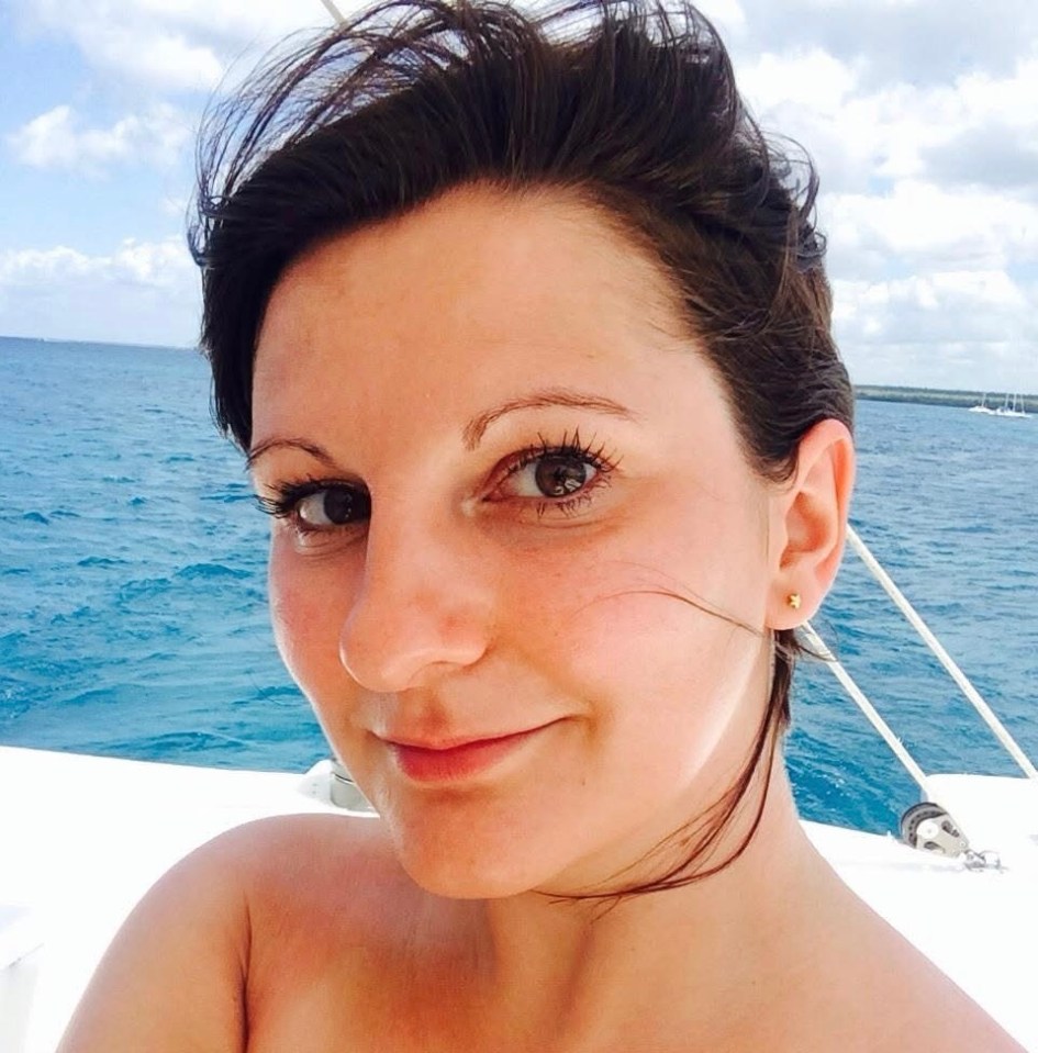 Portrait of Rosie Mullender on a boat.