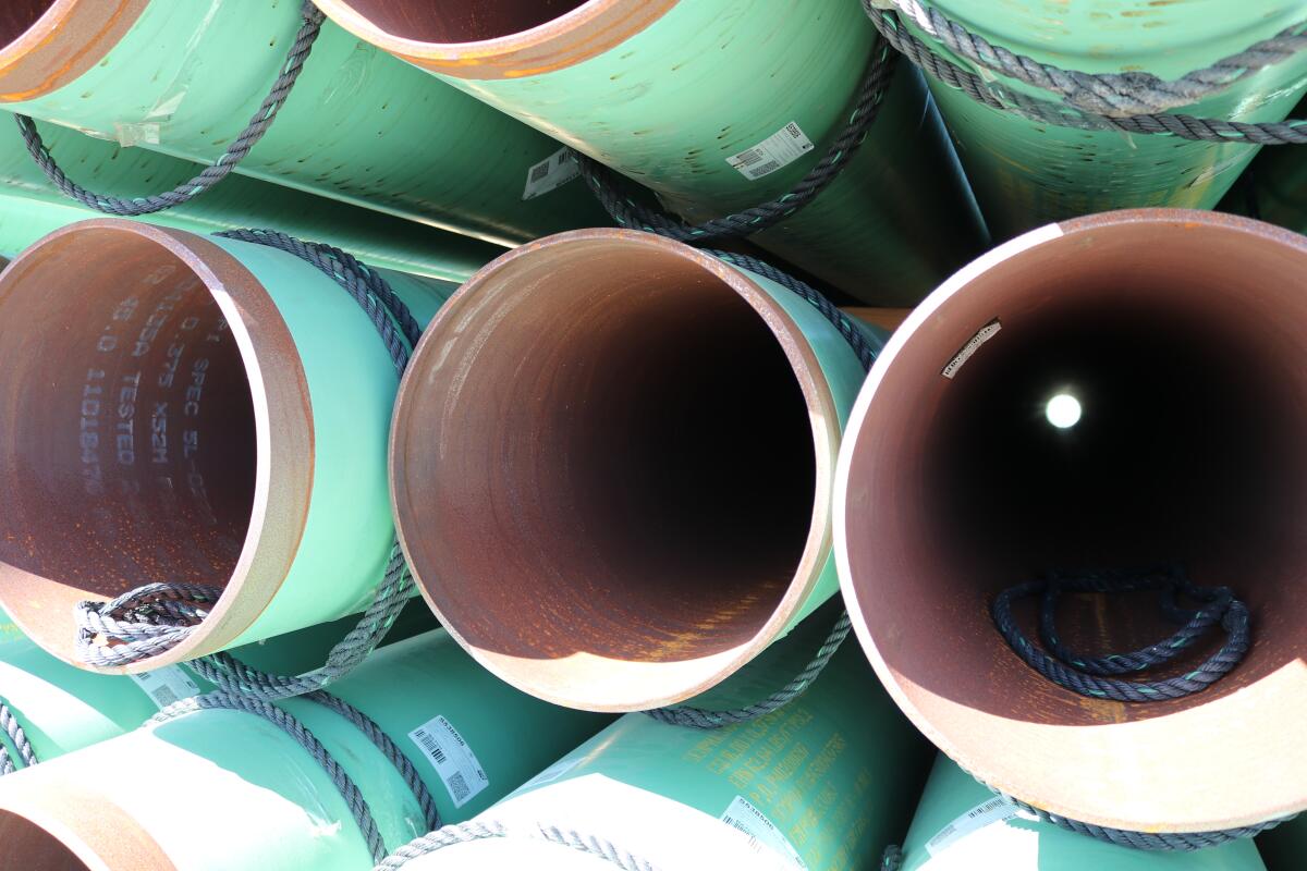 Natural gas pipes