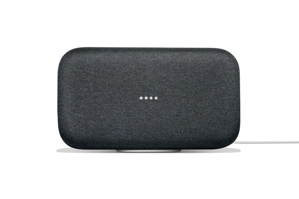 An image collage containing 1 images, Image 1 shows Google Home Max wireless speaker