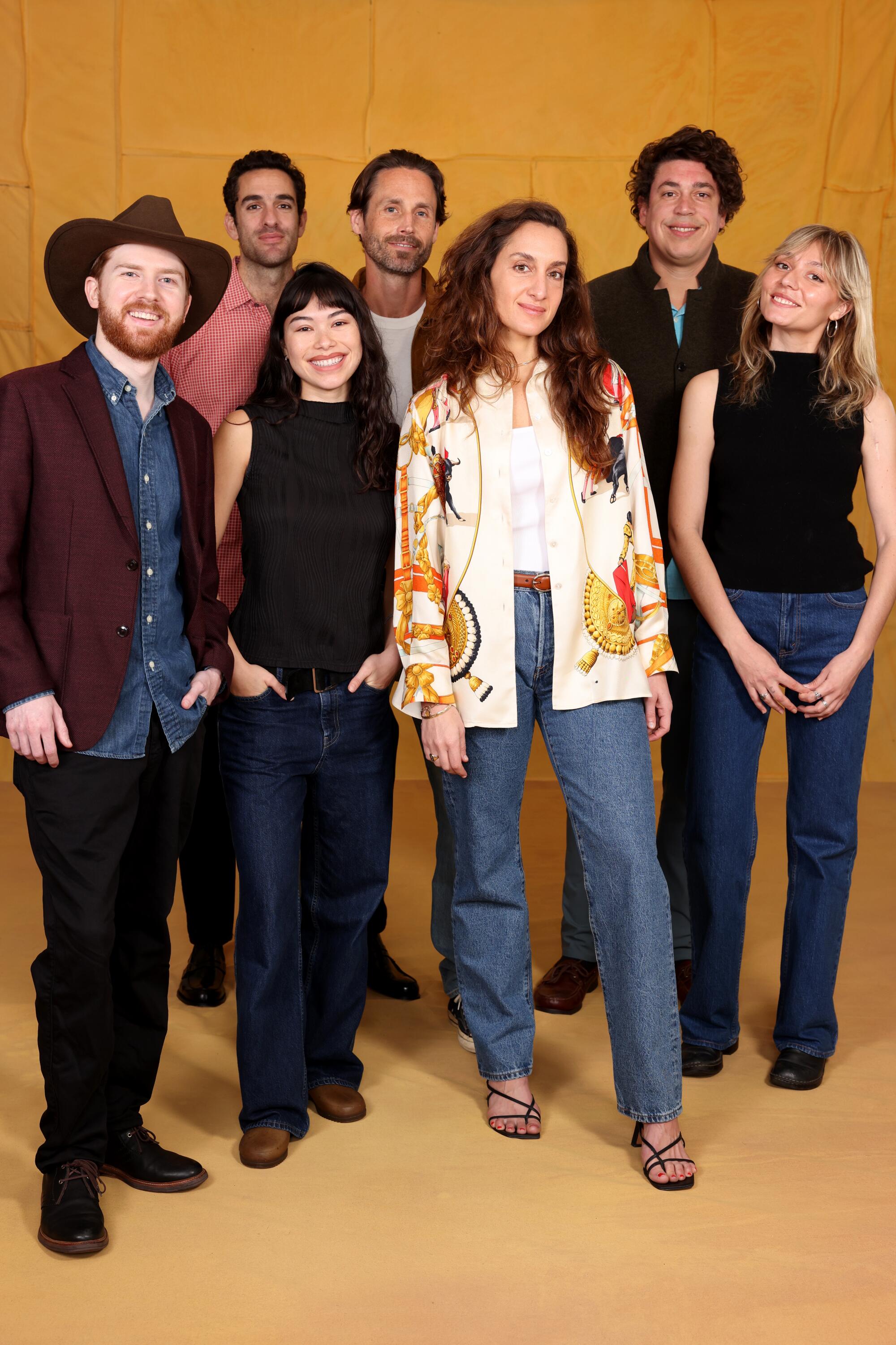 Left to right, Jack Forbes, Fabrizio, Nyah Juliano, Hans Christopher, Rafael Leyva, Yana Alliata, Nikki De Paris