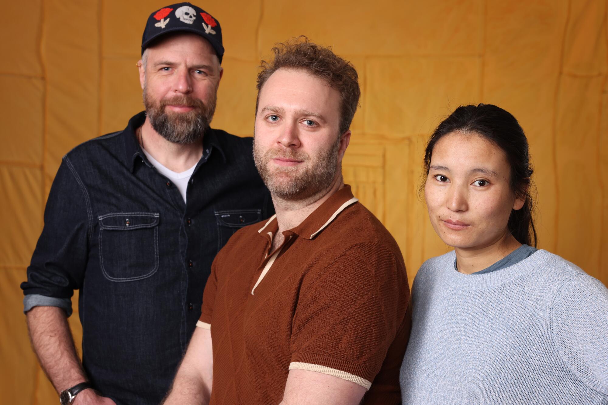 Andew Lynch, from left, Ben Ayers and Sonam Choekyi Lama of "Snow Leopard Sisters."