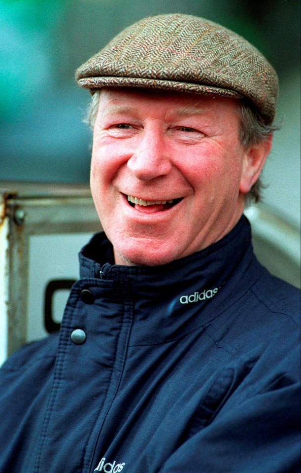 Jack Charlton, former Republic of Ireland manager, smiling.