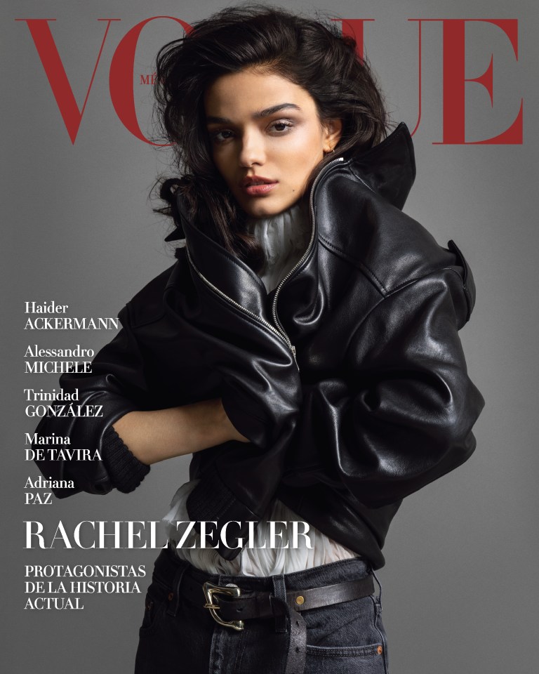 Rachel Zegler on Vogue Mexico cover.