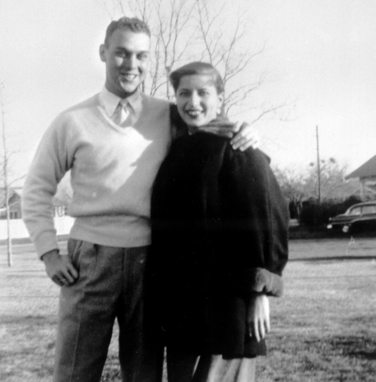 Supreme Court, Ruth Bader Ginsburg and her husband Martin Ginsburg, pose for a photo in Fort Sill, Okla.