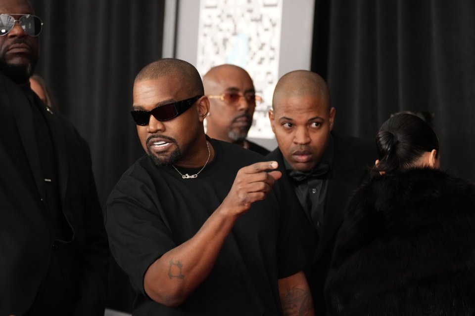 Kanye West at the 67th Grammy Awards.