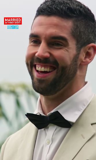 Ryan from Married at First Sight smiling.