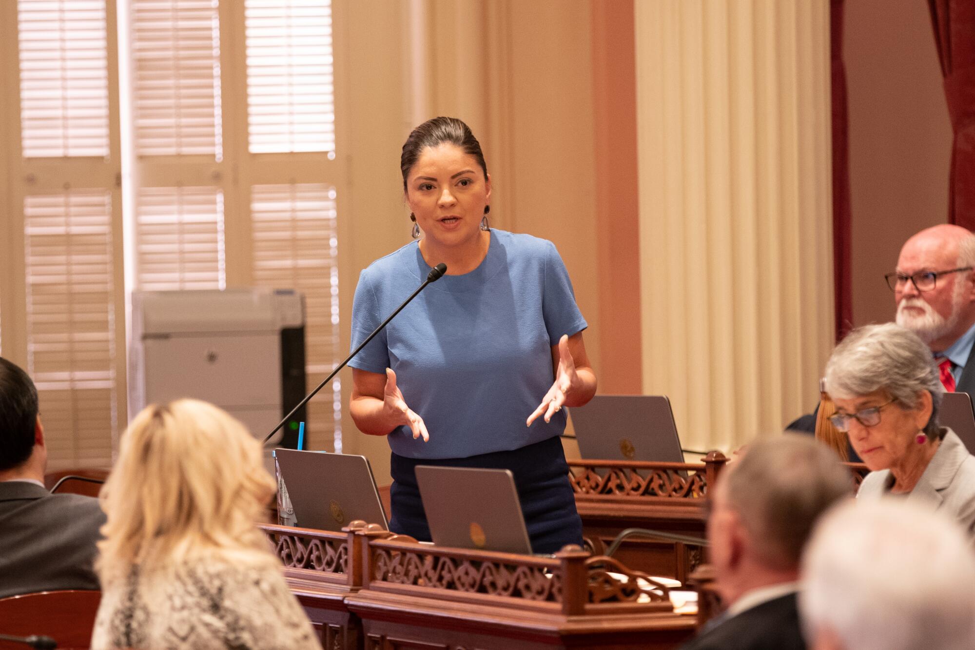 Senate Majority Leader Lena Gonzalez in 2019