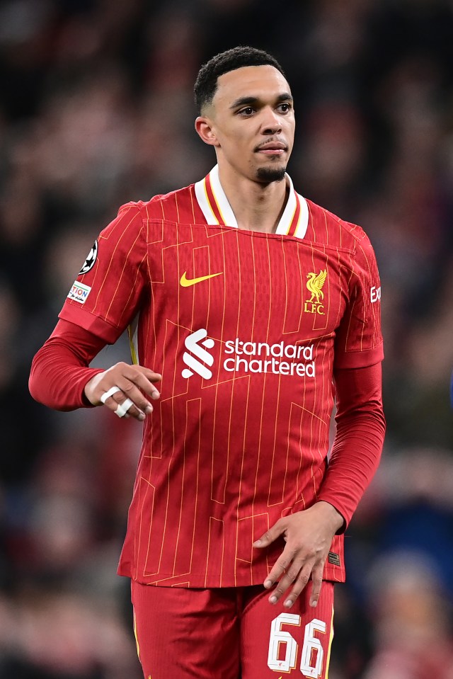 Trent Alexander-Arnold of Liverpool FC during a Champions League match.