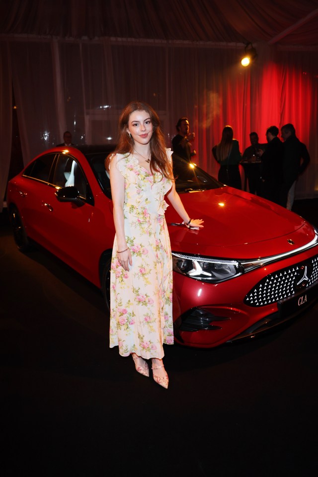 Amelia Gething at the Mercedes-Benz CLA World Premiere.