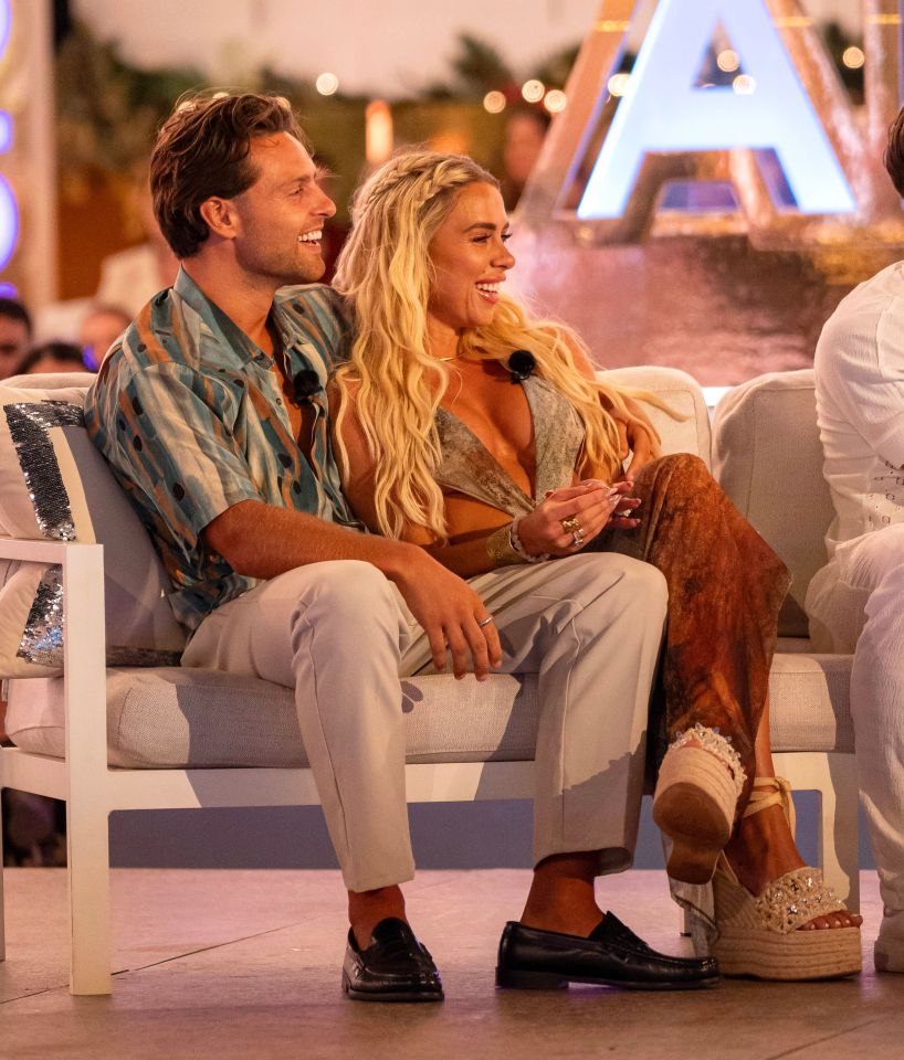 Casey O'Gorman and Gabby Allen at the Love Island: All Stars finale in South Africa.