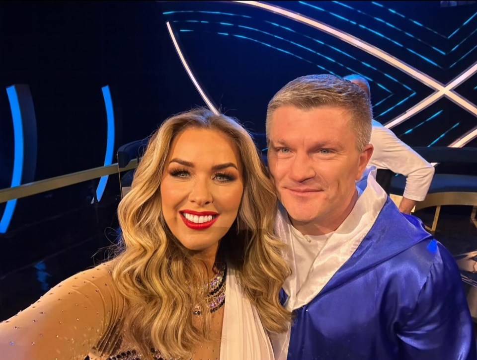 Ricky Hatton and Claire Sweeney in a selfie.