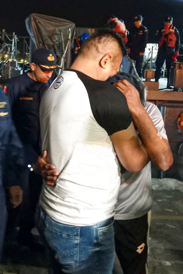 A Peruvian fisherman reunited with his brother after 94 days at sea.