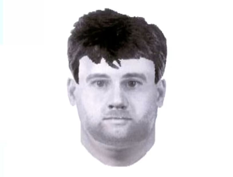 E-fit of a man with short, dark hair.