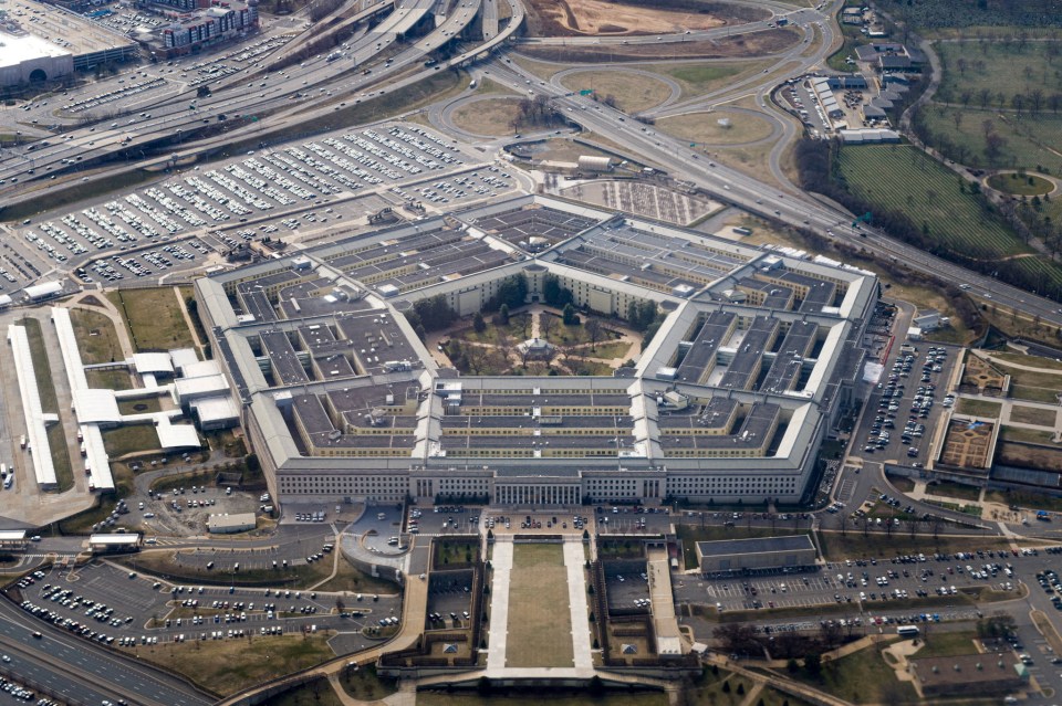 Aerial view of the Pentagon in Washington, D.C.