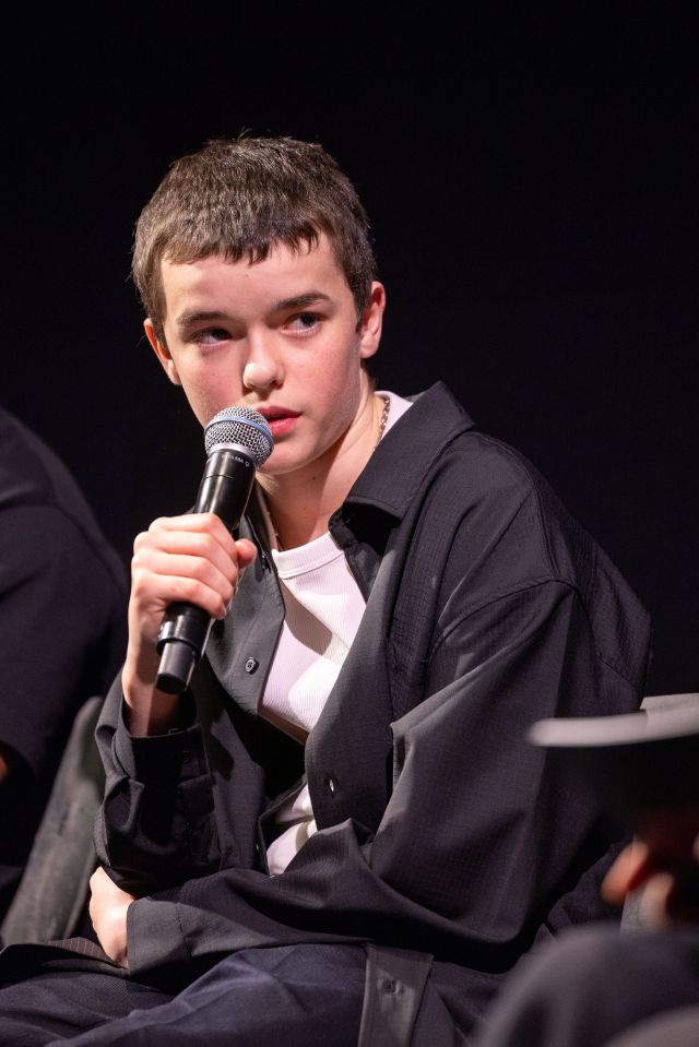 Owen Cooper at a Q&A for Netflix's "Adolescence."