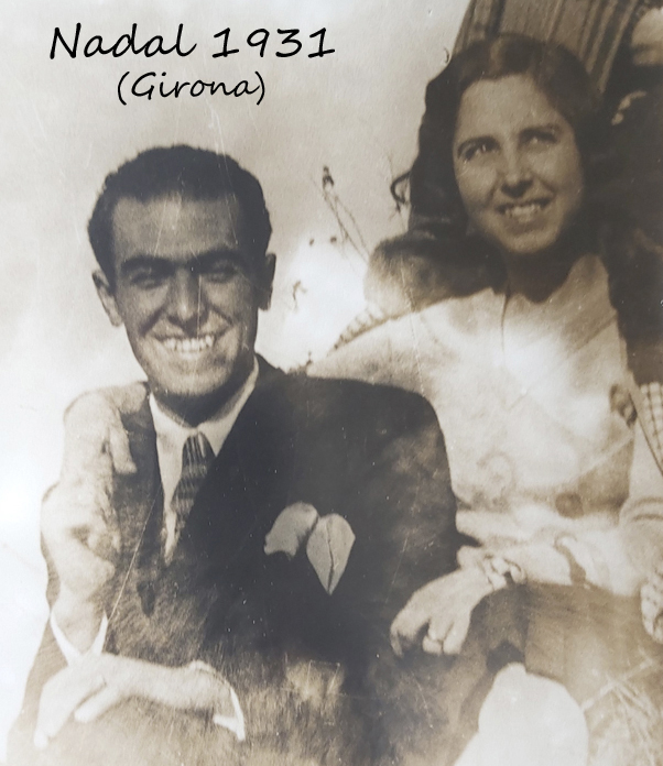 Photo of Maria Branyas Morera and her husband in 1931.