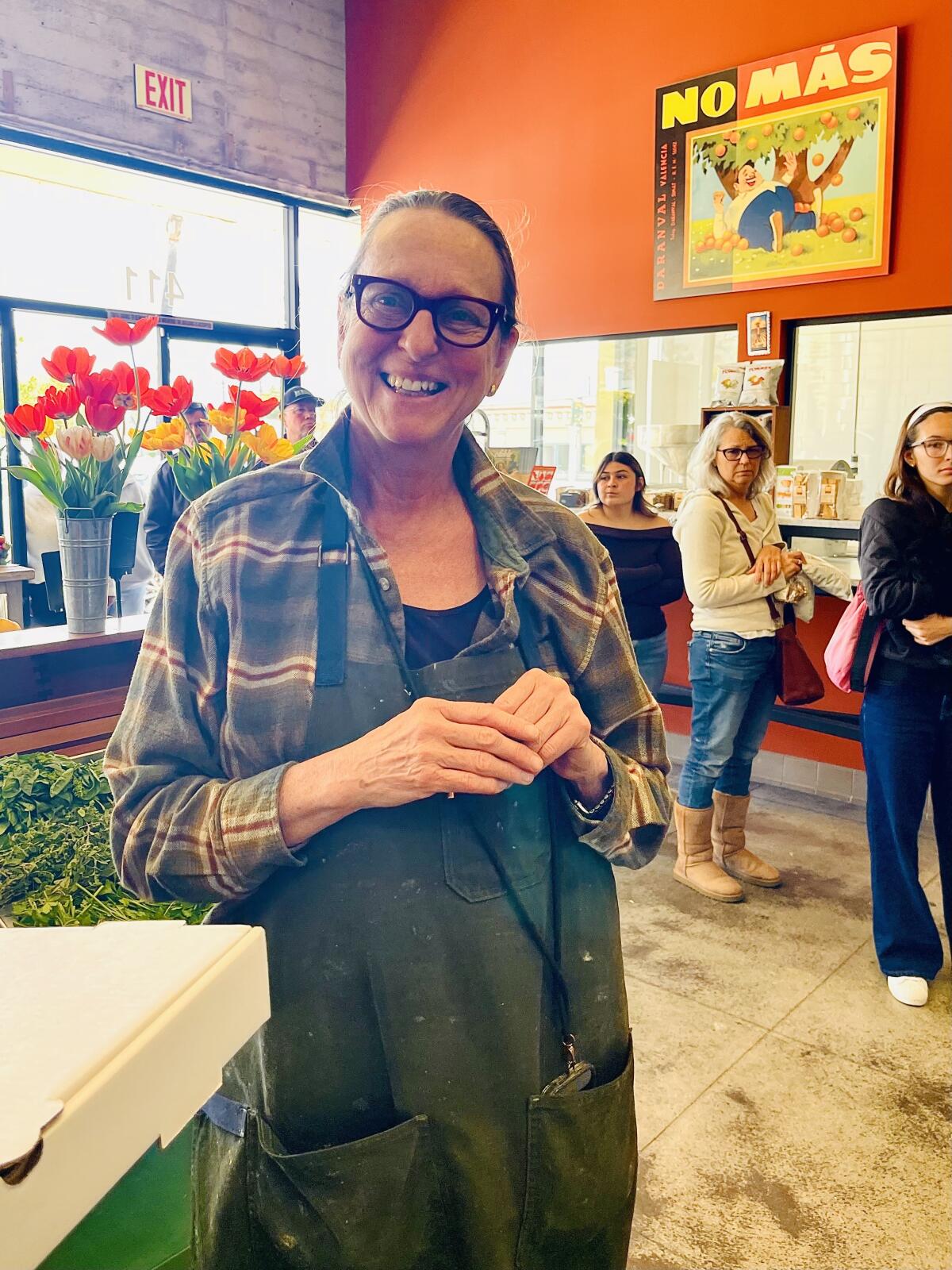 Andrea Crawford at her Roan Mills Bakery in Fillmore.