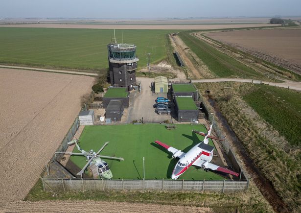 A view of the site from above