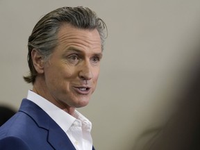 FILE - California Gov. Gavin Newsom speaks at a news conference in Sacramento, Calif., March 16, 2023.