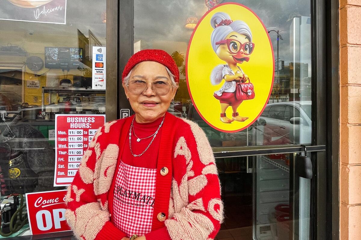 Owner Lawan Bhanduram stands in front of Roast Duck by Pa Ord in Thaitown.