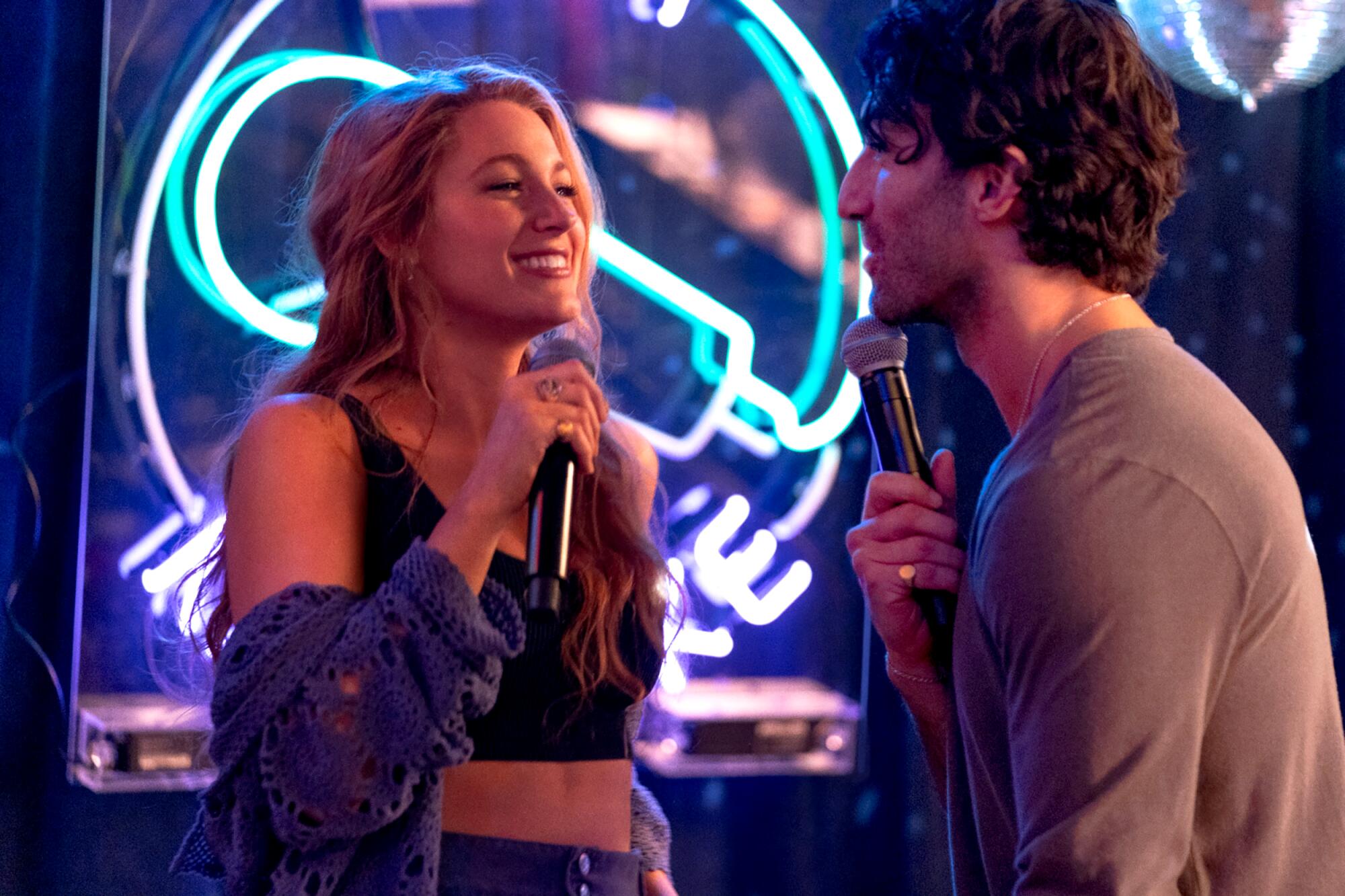 Blake Lively and Justin Baldoni in "It Ends With Us."