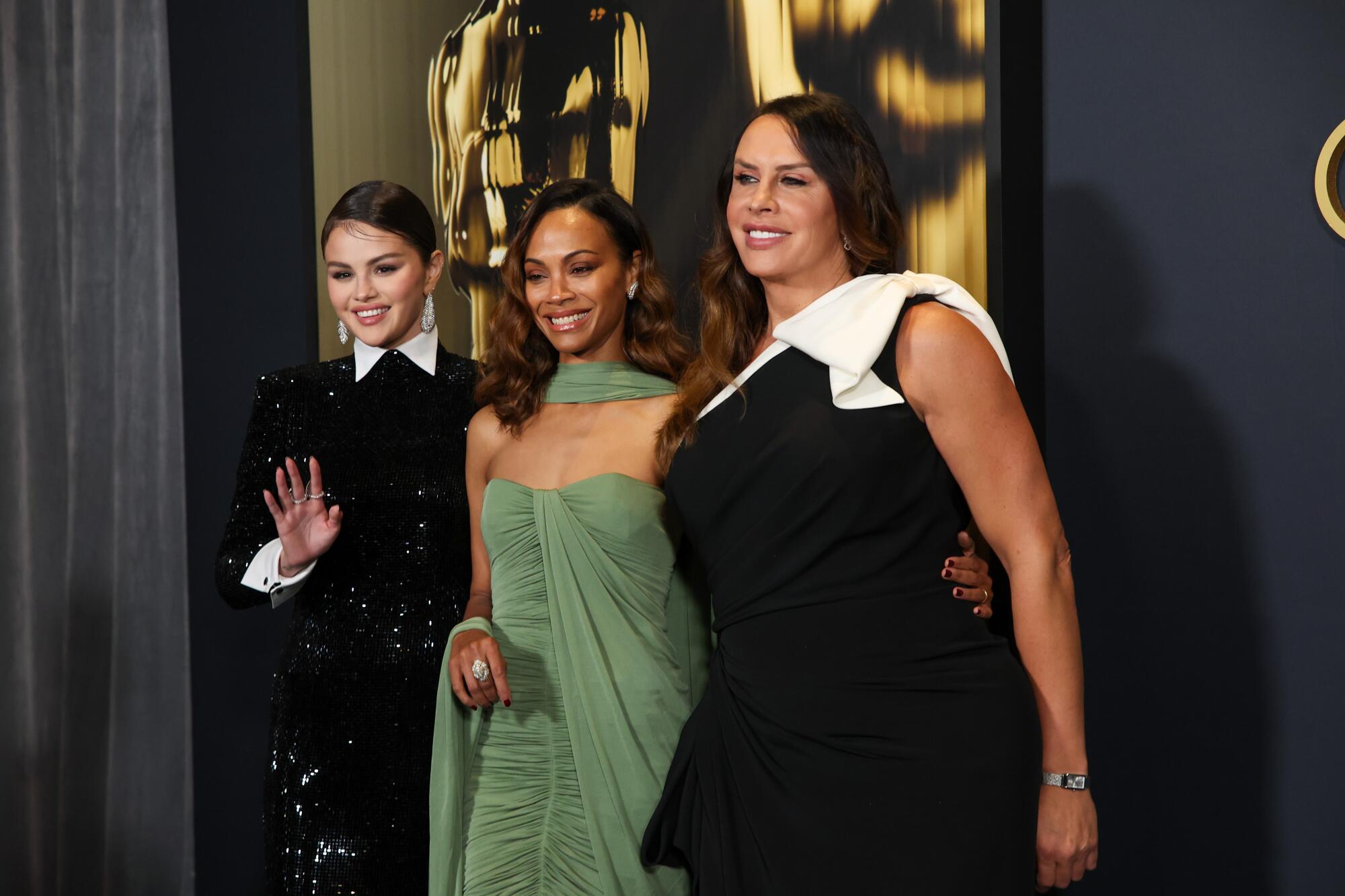 Selena Gomez,  Zoe Saldaña and Karla Sofía Gascón.