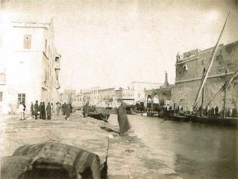 Canal port of La Goulette, late 19th century
