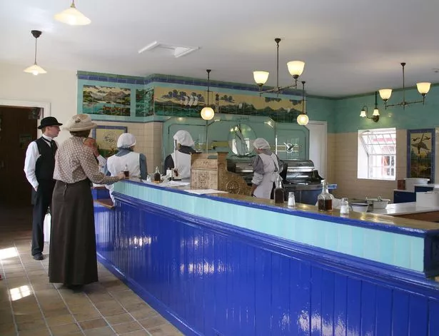 Inside Davys Fish & Chips in Beamish, County Durham