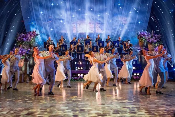 The professional dancers performed a moving routine