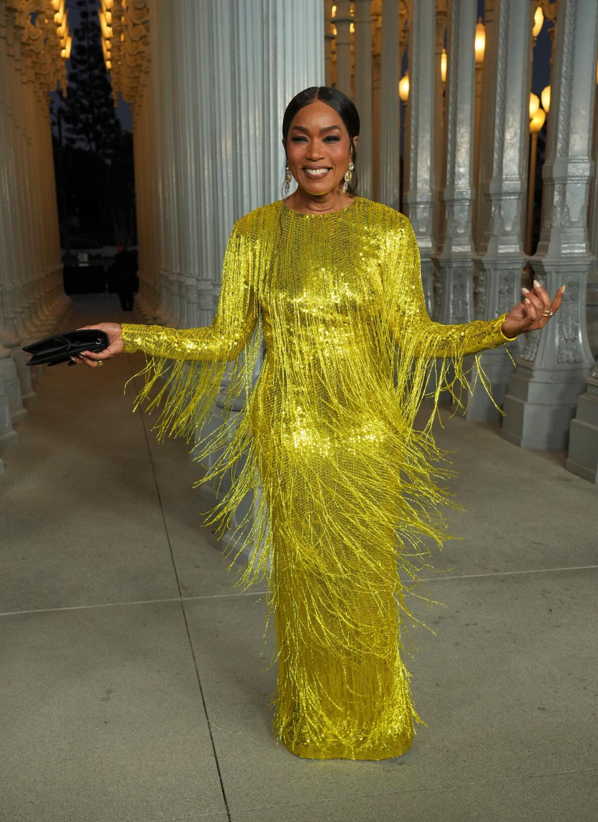 Angela Bassett arrives at the LACMA Art + Film Gala on Saturday