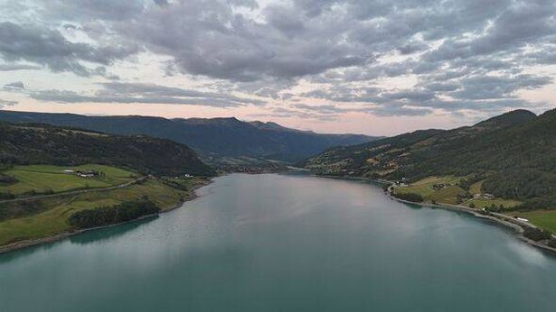 A view of the waters and valleys in Norway