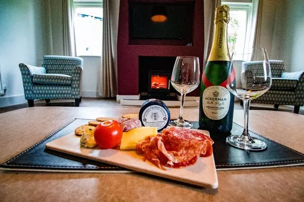 A lodge this nice demands a charcuterie board.