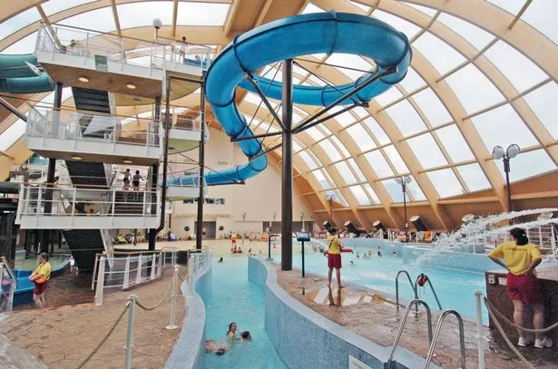 The swimming pool at Bluestone Wales