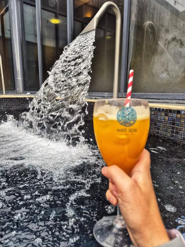 Who doesn't love a cocktail in the spa?