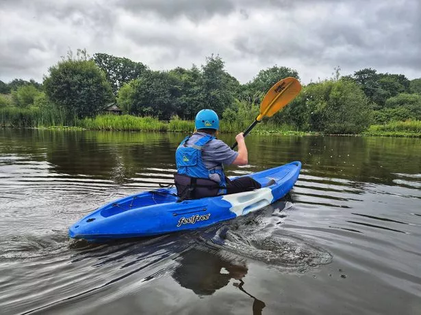 We had a gentle paddle around