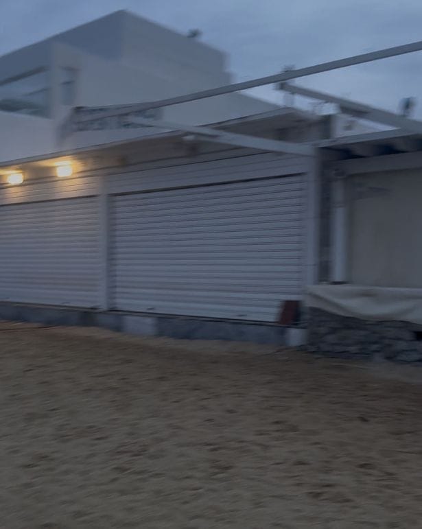 Shops were closed in Mykonos, Leah said