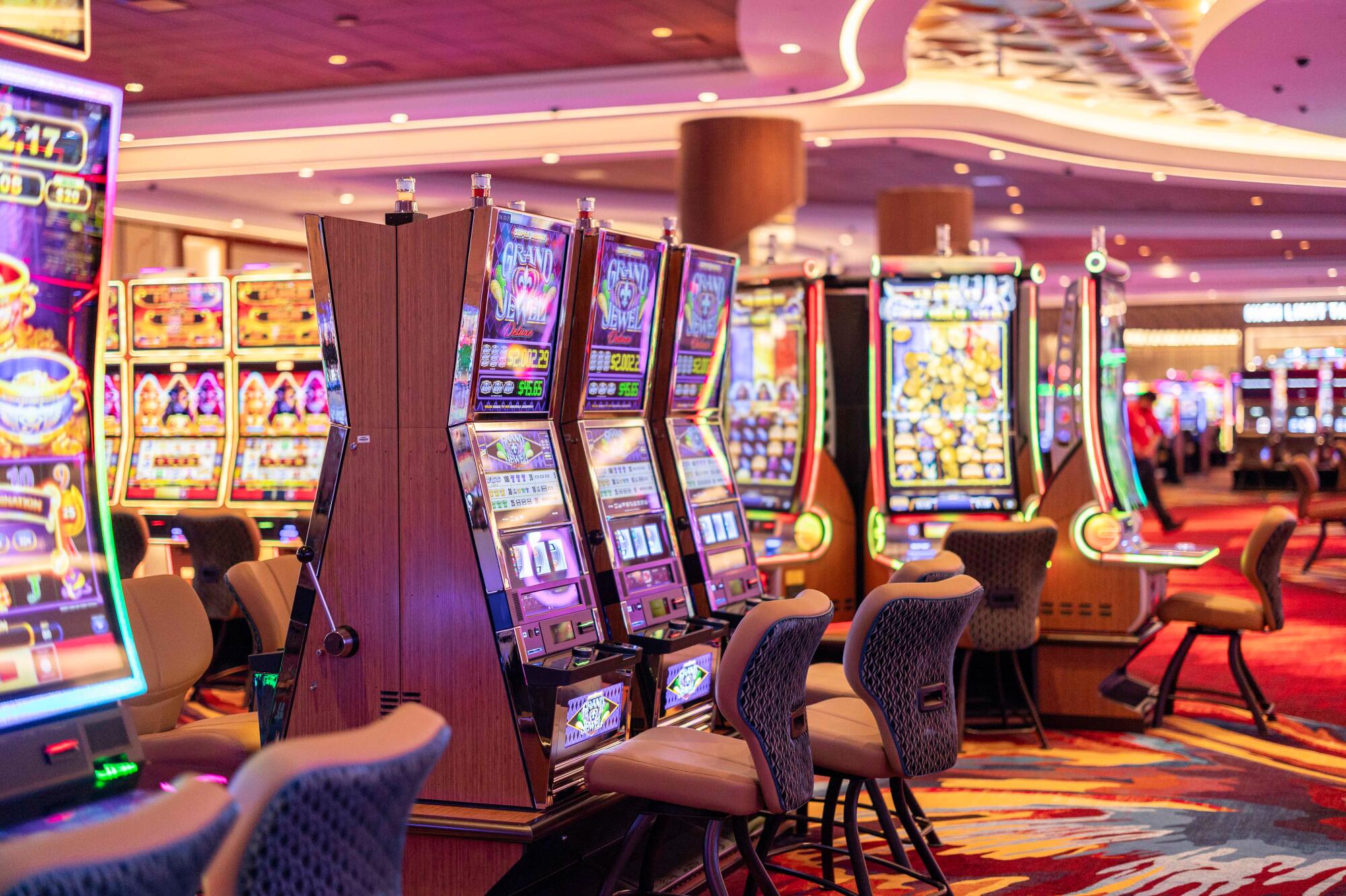 Live-action table games include blackjack, craps, roulette and baccarat.