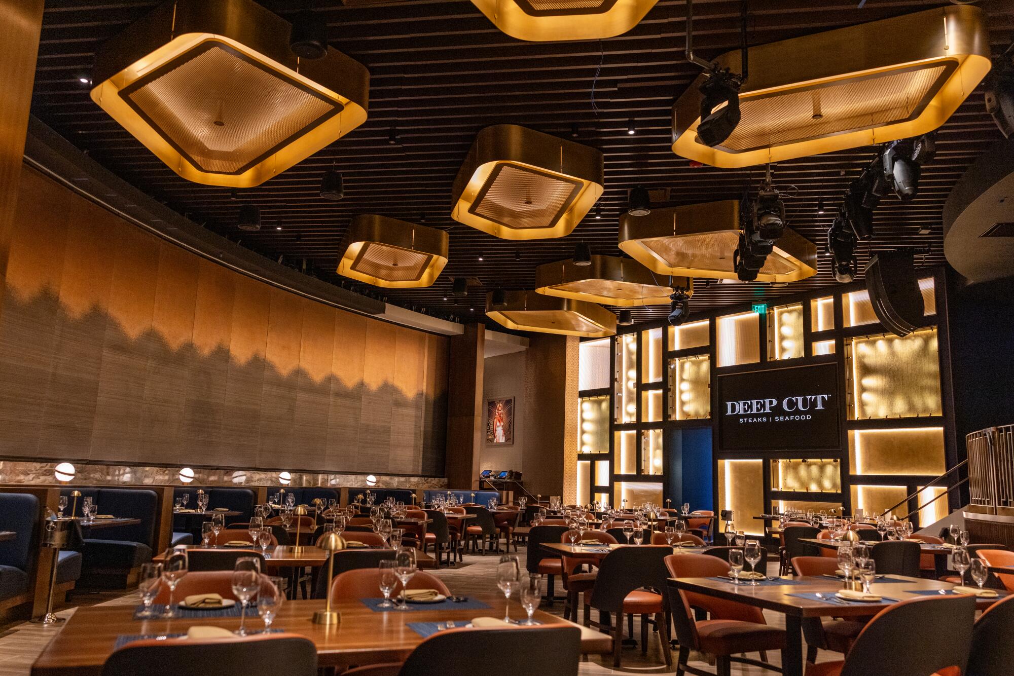 The restaurant Deep Cut is billed as an "elevated steakhouse experience."