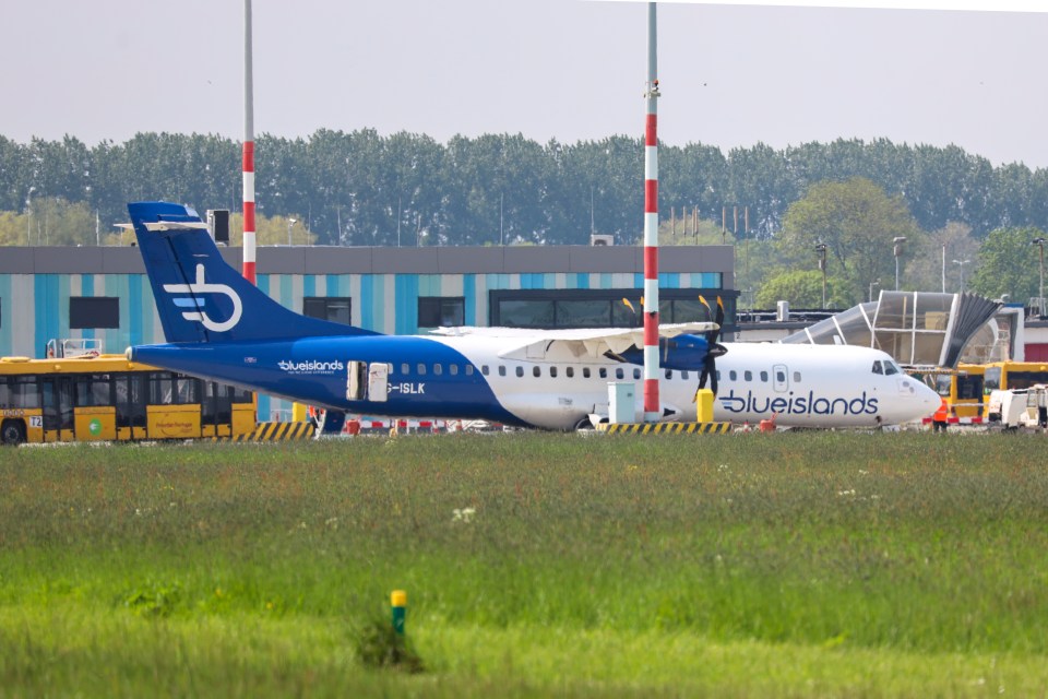 G-ISLK Blue Islands ATR 72-500 at apron Rotterdam The Hague Airport