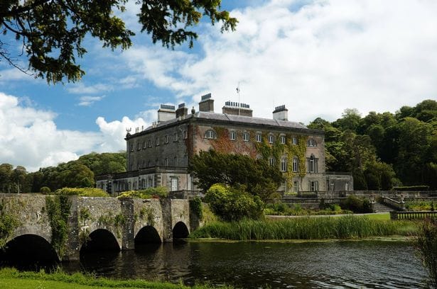 "Front view of Westport House. Westport. Co Mayo. Ireland. This house was once the home of Grace OaaMalley (Granuaile the Pirate Queen of Connaught) and renovated over the years, maintaining this 18th century look.Find more images from Ireland :"