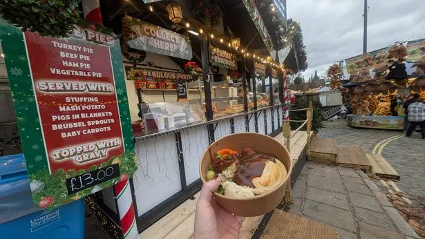 the £13 festive pie at Liverpool Christmas Market