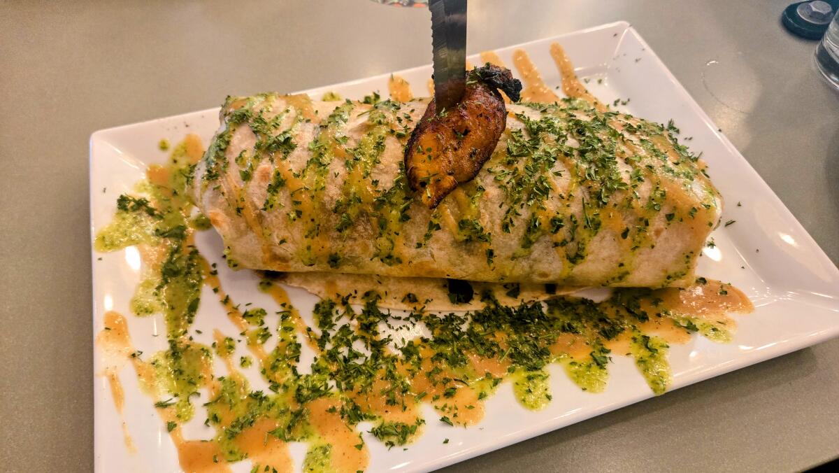 The Cuban burrito from Cafe Kacao in Oklahoma City.