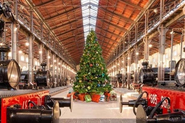 Naples Christmas market at  the National Railway Museum of Pietrarsa 