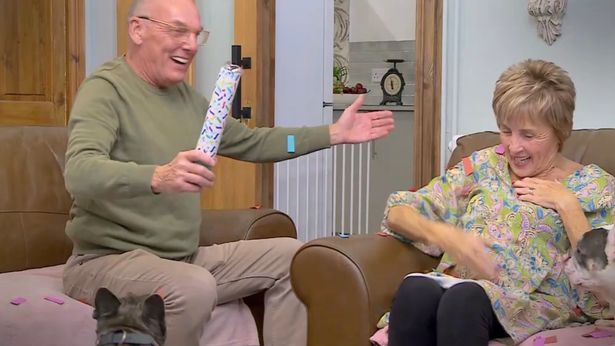 As the episode started, Dave was seen surprising Shirley by letting off a loud confetti cannon, celebrating 50 years of marriage 