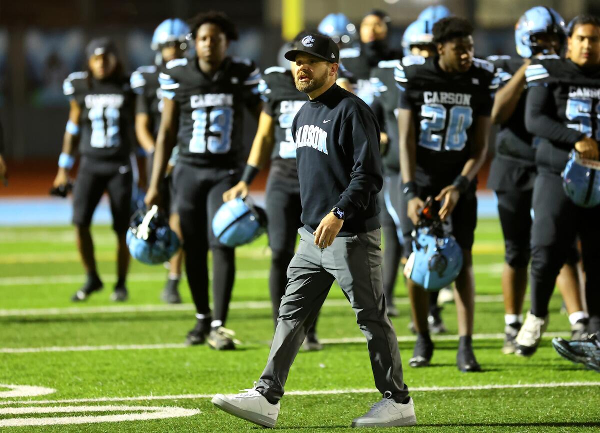 Carson first-year coach William Lowe has his team trying for a 12th City title.
